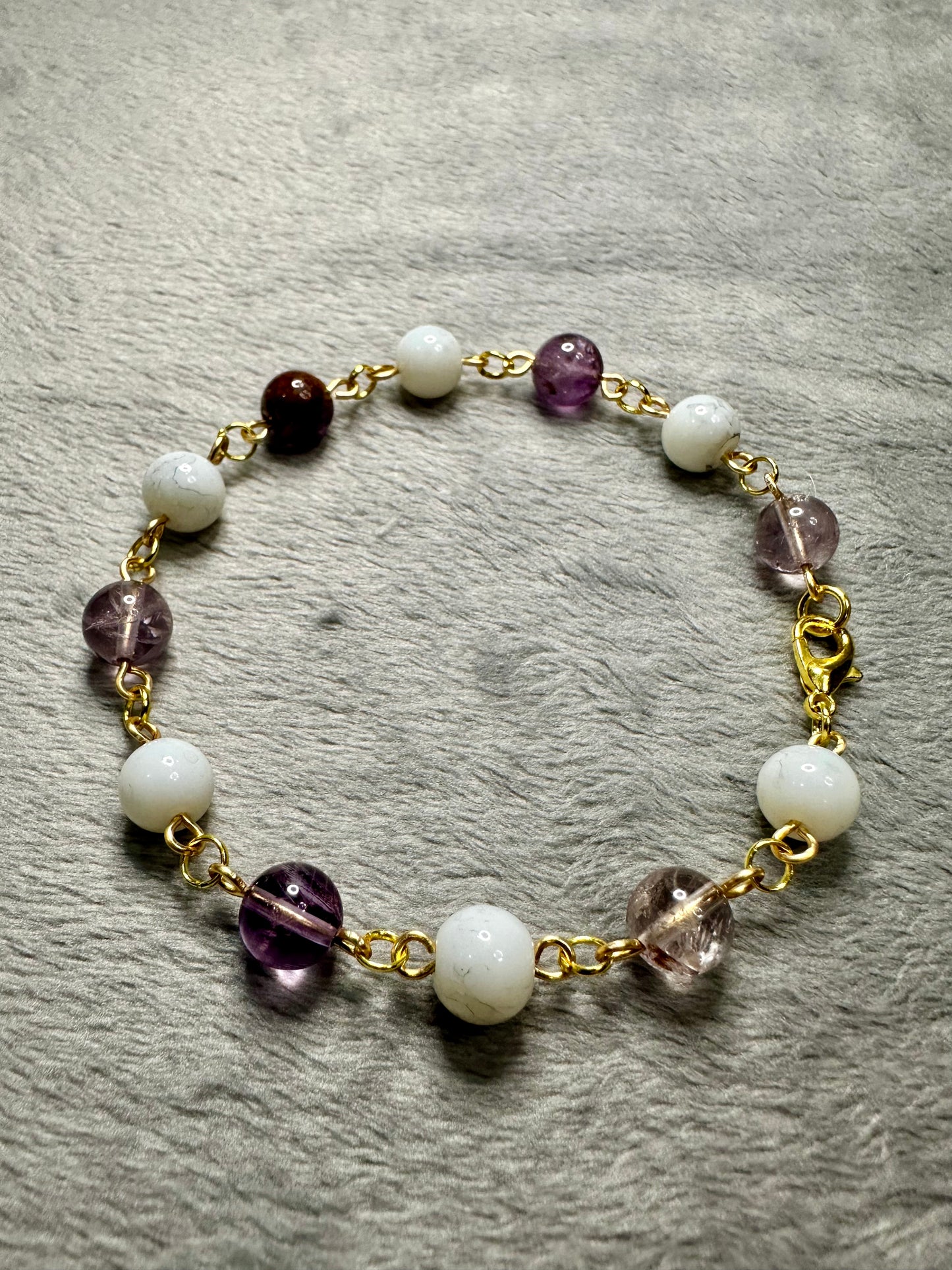 Purple & White Marble