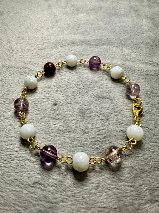 Purple & White Marble