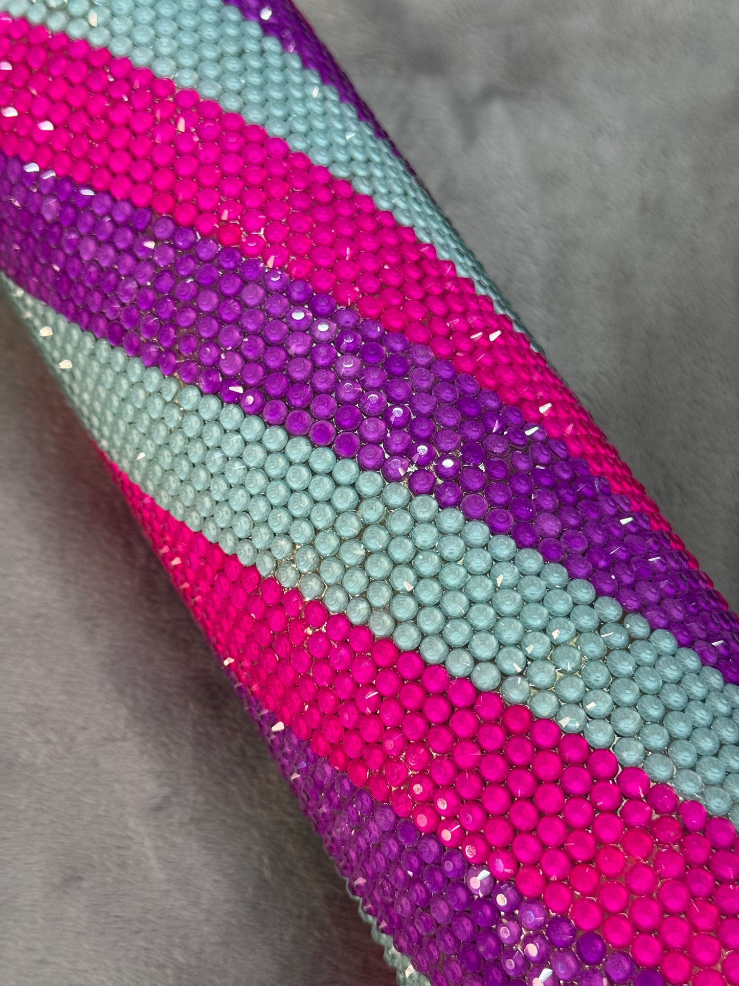 30oz-Pink, Blue & Purple Rhinestoned