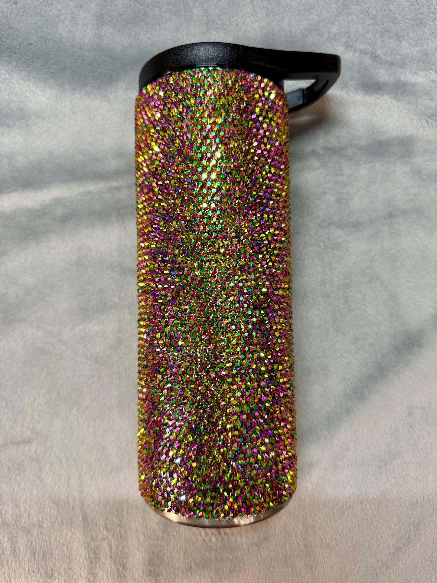 25oz- Rainbow Rose Full Rhinestoned