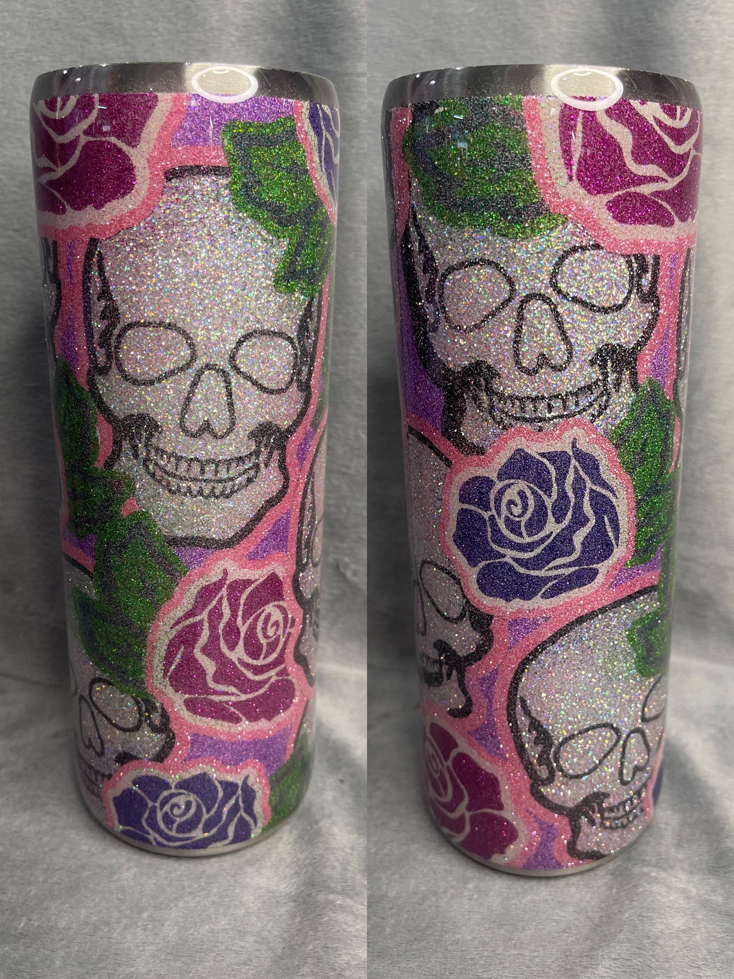 20oz- Skull Rose Template